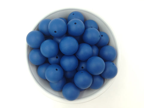 19mm Sapphire Silicone Beads