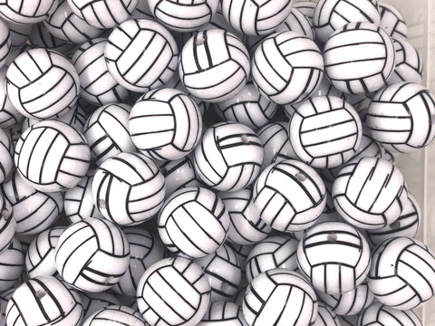 20mm Volleyball Chunky Beads