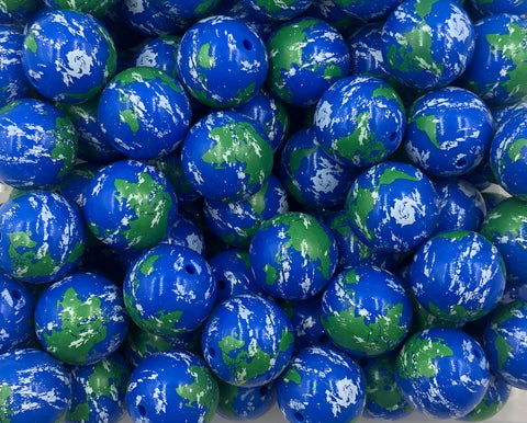 20mm Royal Blue Earth Chunky Beads