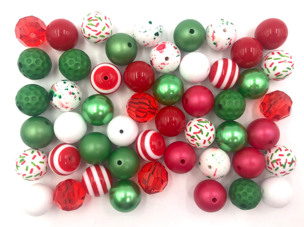 Christmas Bulk Chunky Bead Mix