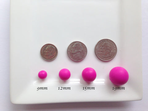 QUARTZ PINK • 10 pcs • 15 mm • silicone round beads • loose beads for  jewelry making • wholesale • craft • diy • light purple
