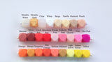 Silicone Wholesale--Mix & Match--Mini Hexagon 14mm Bulk Silicone Beads--100