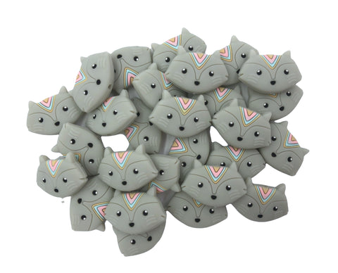 New!  Light Gray Fox Beads