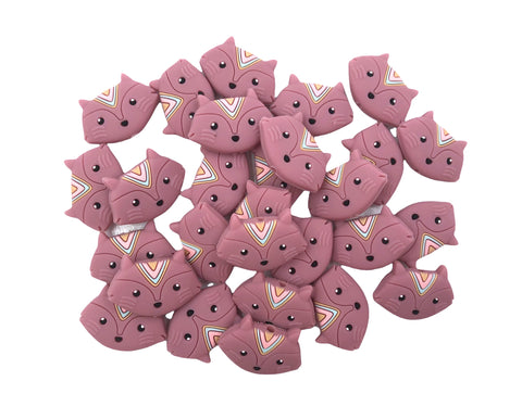 New! Dusty Rose Fox Beads