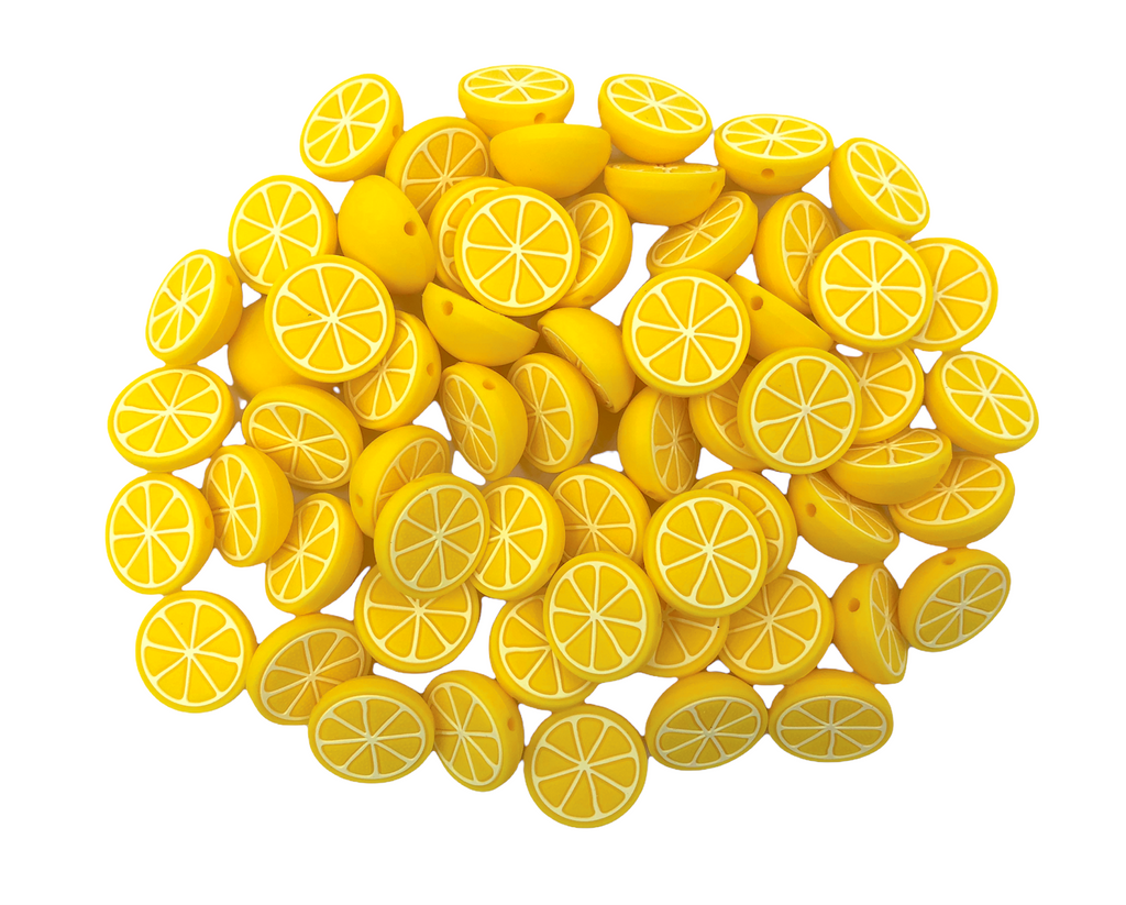 Lemon Slice Silicone Beads