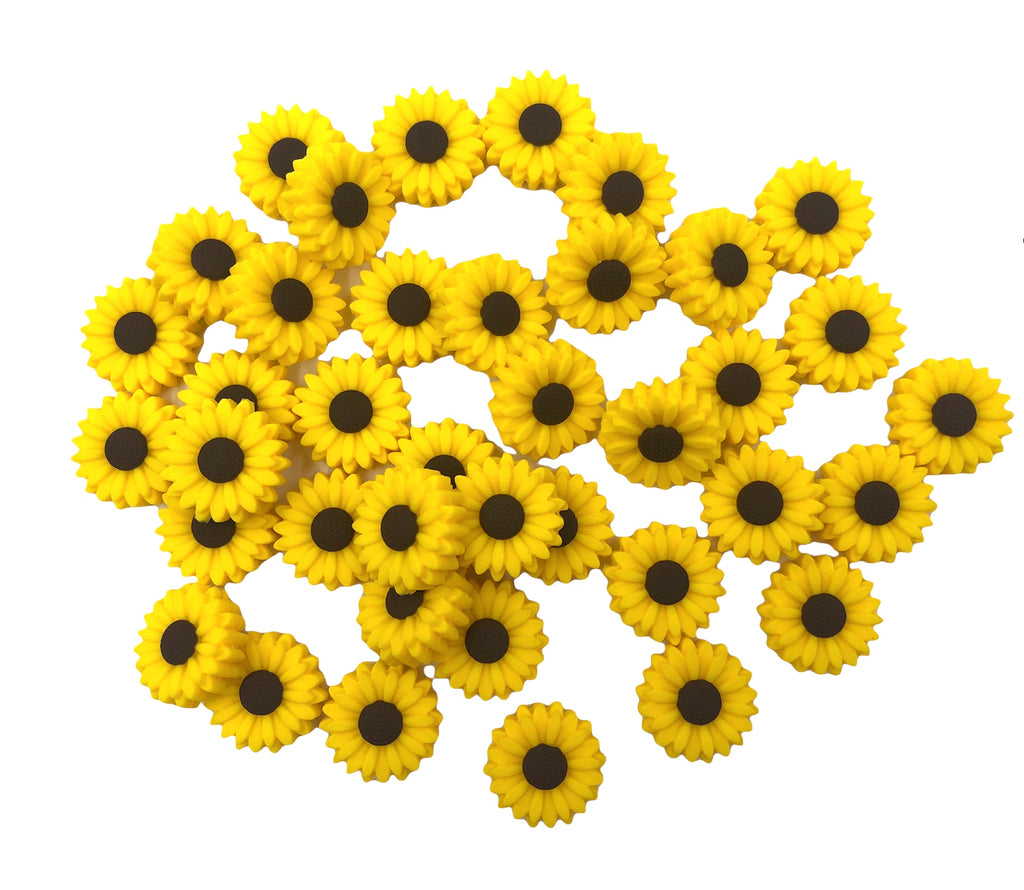 22mm Sunflower Beads