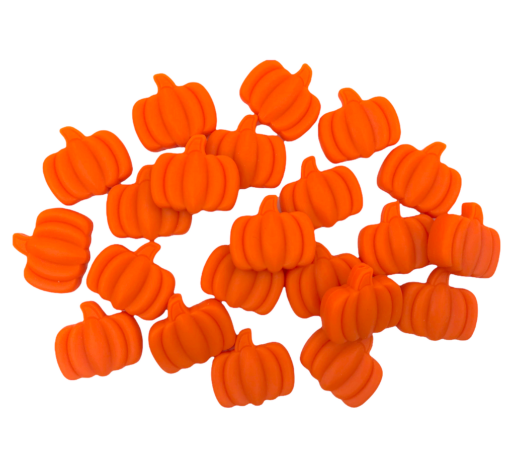 NEW!  Orange Pumpkin Beads