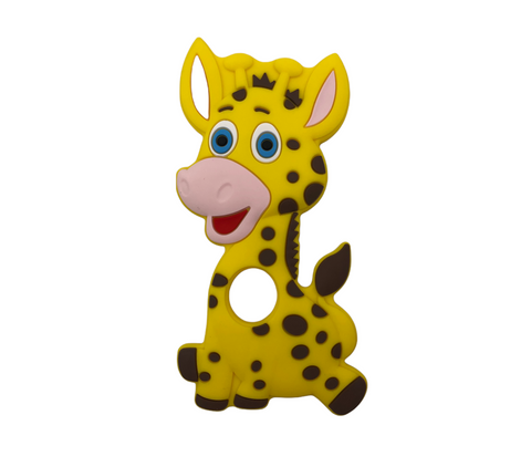 Yellow Giraffe Silicone Teether