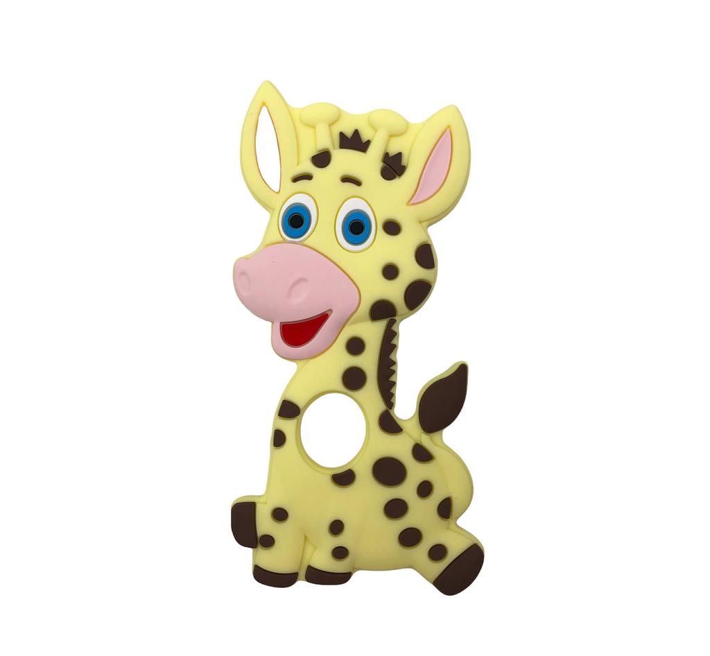 Giraffe Teether--Light Yellow