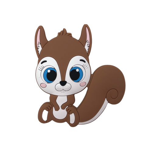Squirrel Teether--Brown