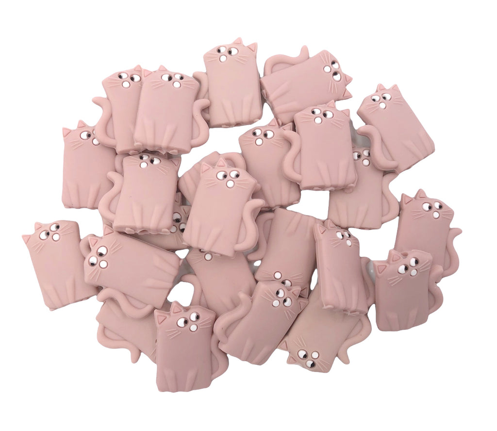 Dust Pink Cat Beads