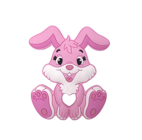 Bunny Teether--Pink