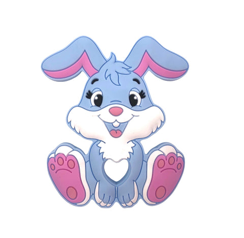 Bunny Teether--Baby Blue