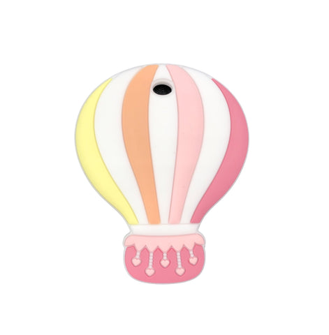 Hot Air Balloon Teether--Shades of Pink, Yellow and Peach