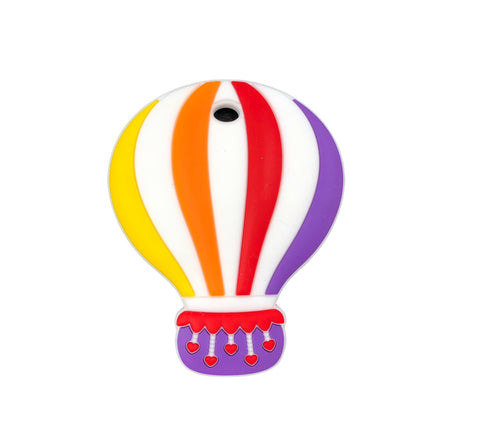 Hot Air Balloon Teether--Red, Orange, Yellow & Purple
