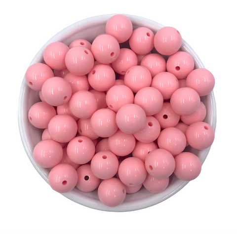 15mm Pink Quartz Gloss Silicone Beads