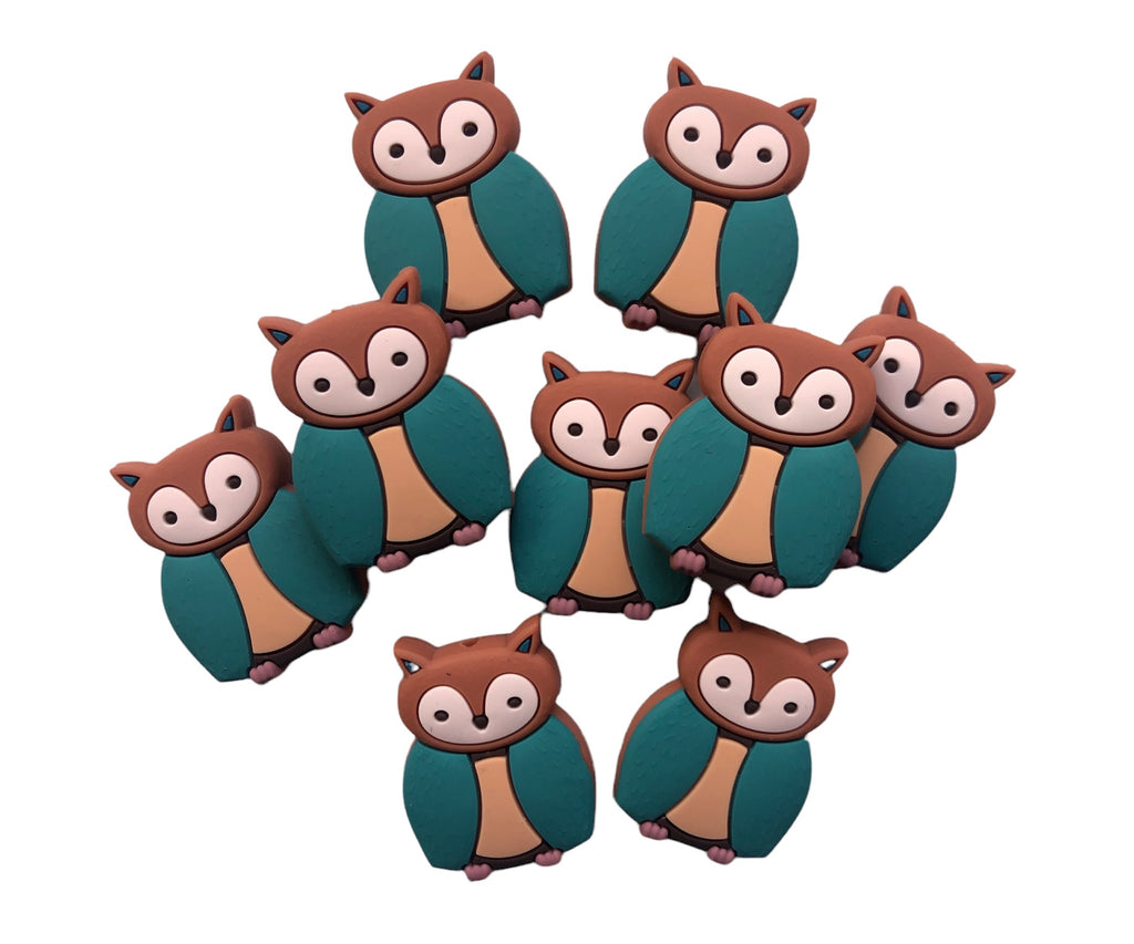 Owl Silicone Beads