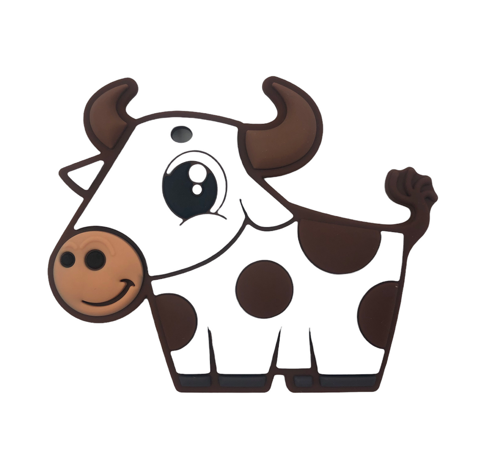 Brown Longhorn Cow Teether