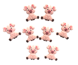 Pink Pig Silicone Beads