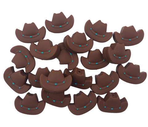 Cowboy Hat Silicone Beads