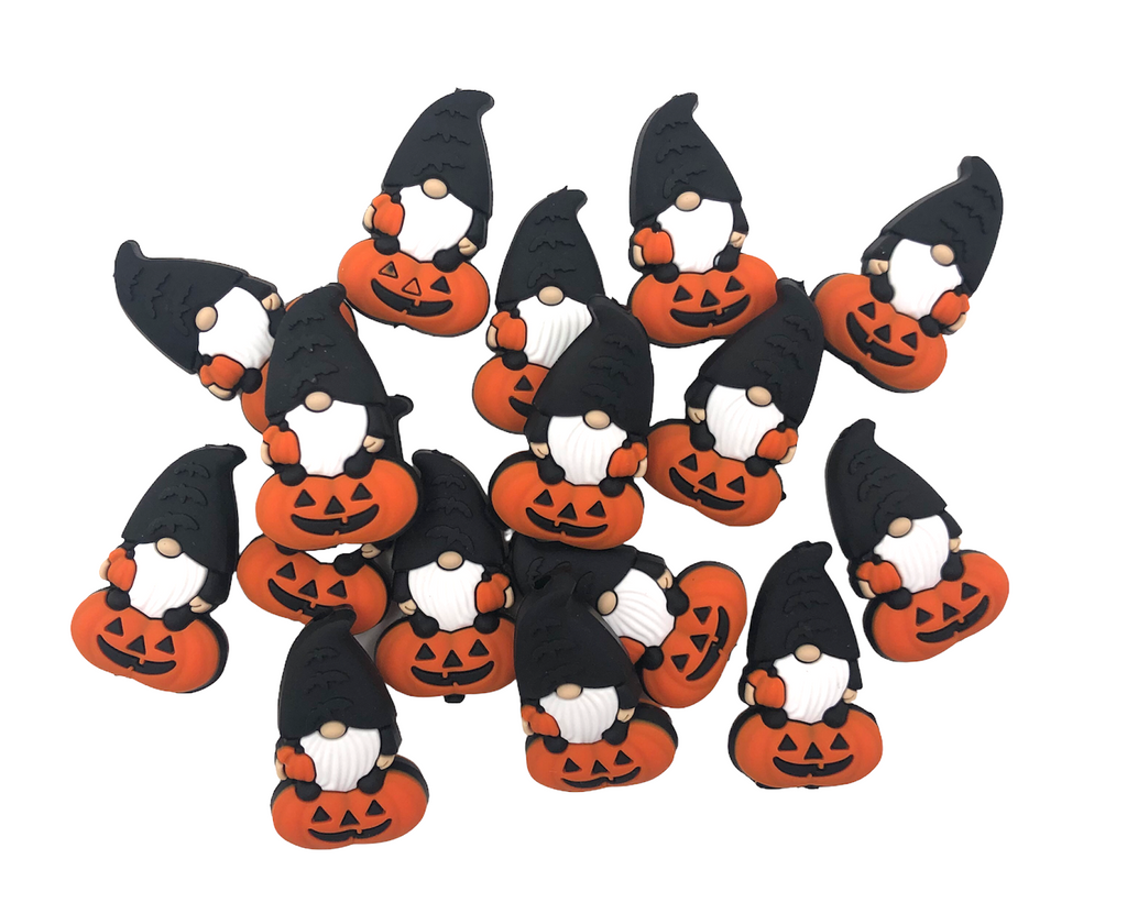 Halloween Gnome Silicone Beads