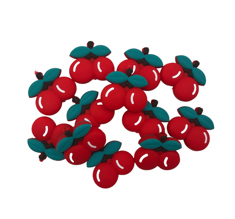 Cherry Silicone Beads