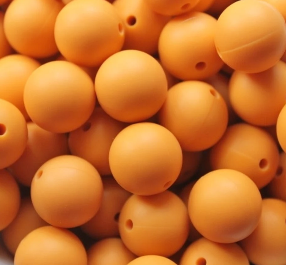 19mm Mango Silicone Beads