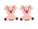 Pink Pig Silicone Beads