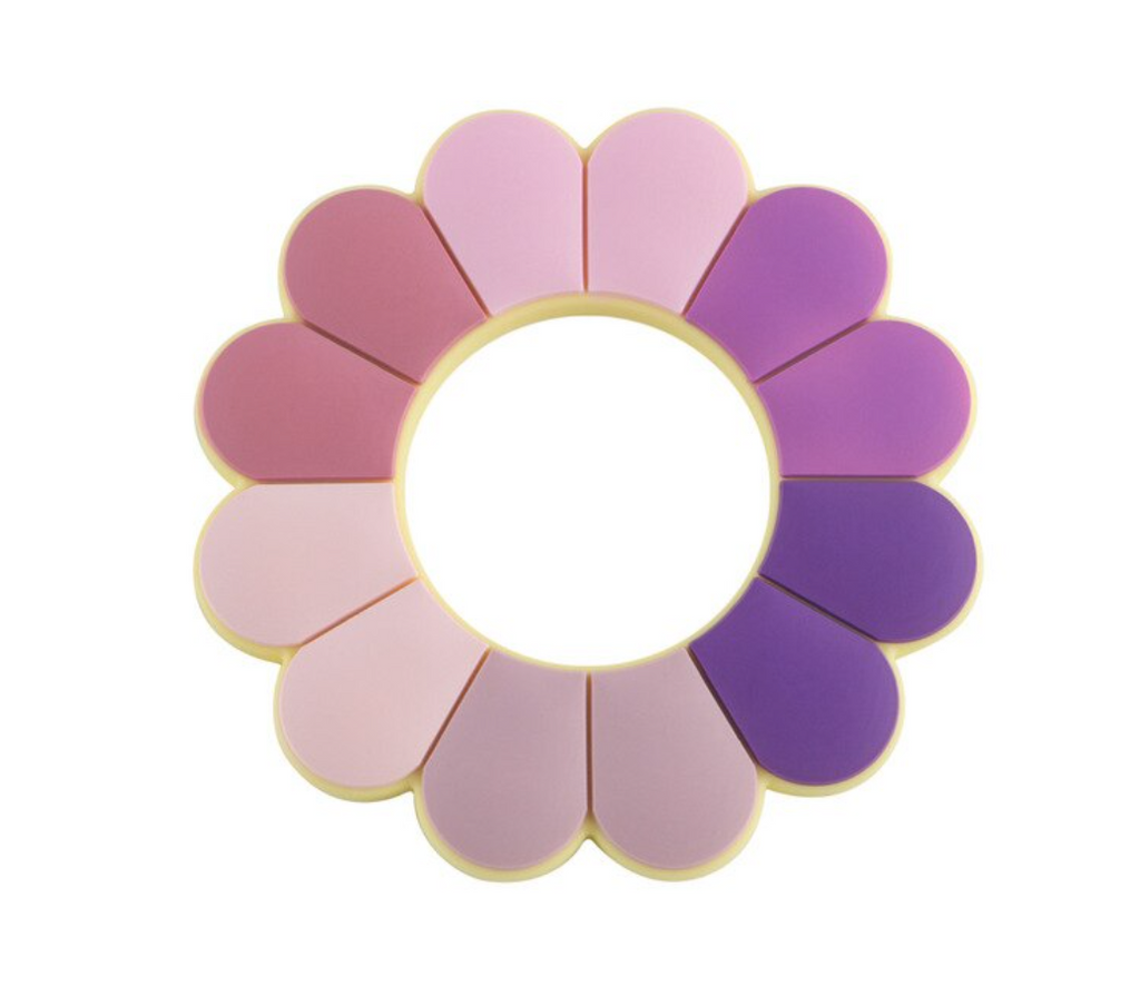 Shades of Pink Flower Silicone Teether