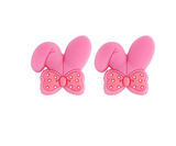 Bunny Ear Silicone Beads--Pink