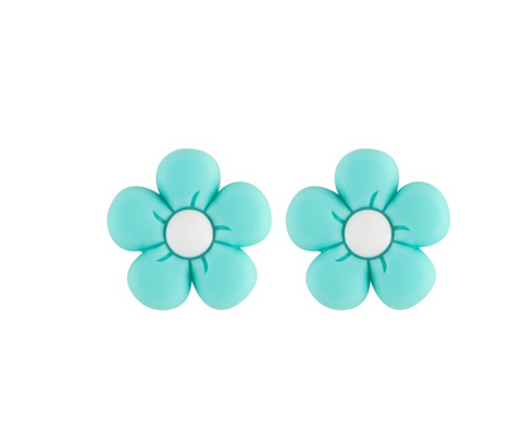 26mm Light Turquoise Cosmo Flower Beads
