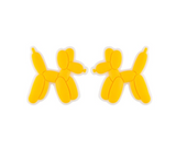 Balloon Dog Silicone Focal Beads--Yellow