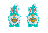 Easter Gnome Silicone Beads--Turquoise