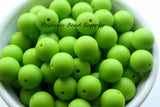 15mm Green Silicone Beads