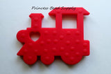 Red Train Silicone Teether