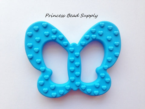 Sky Blue Butterfly Silicone Teether